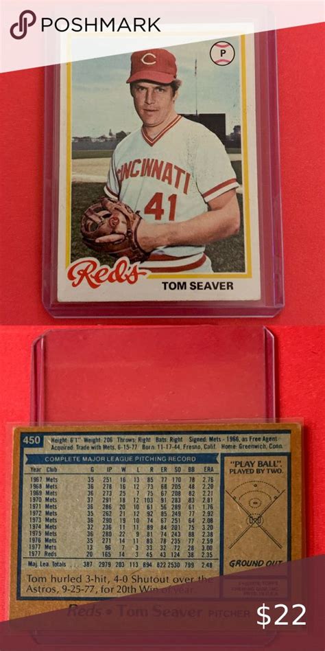 Tom Seaver 450 1978 Topps Baseball Trading Card