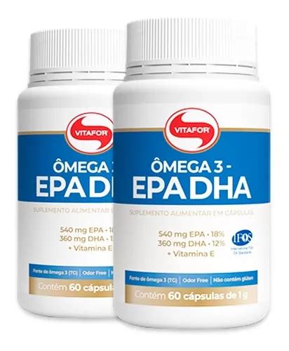 Kit Mega Epa Dha Mg Vitafor C Psulas Sabor Neutro Frete