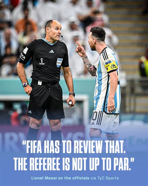 ESPN FC On Twitter Messi Wasn T Impressed With The Referee Tonight