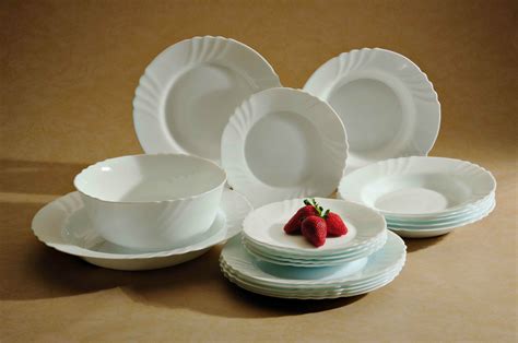 SET OF TRIANON CADIX LUMINARC 6 PC DINNER PLATES 8 PC BOWL SET EBay