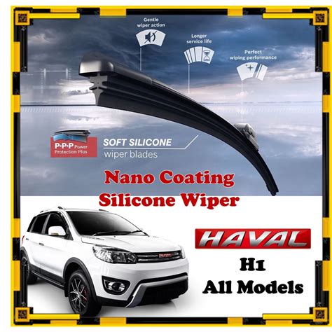 Haval H Nano Coating Soft Silicone Car Wiper Blades Pair