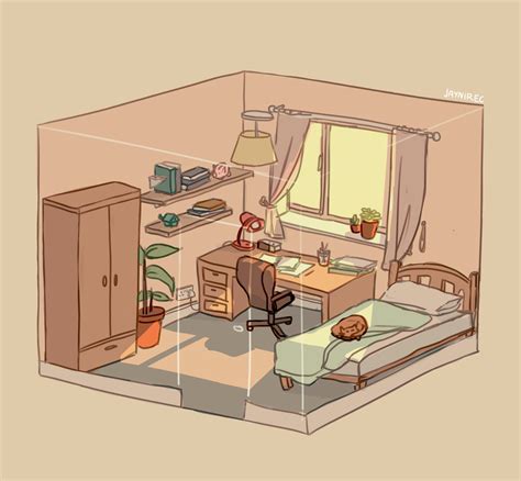 Lazy Sunday Afternoon By Jaynirec Isometric Art Cute Art Cute Art