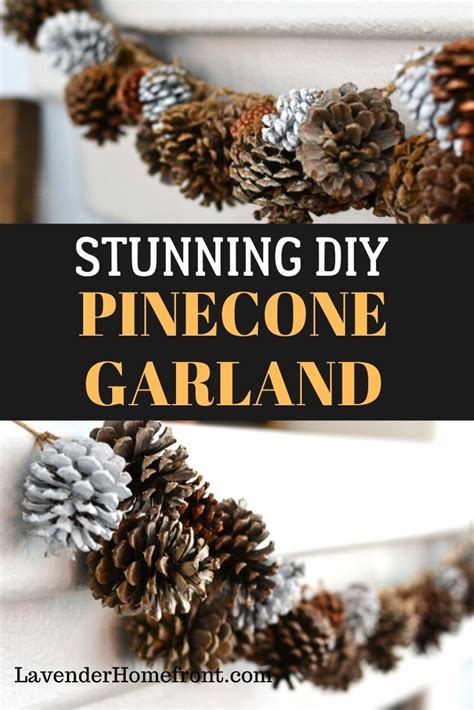 DIY Pinecone Garland | Pinecone garland, Diy pinecone, Sustainable ...