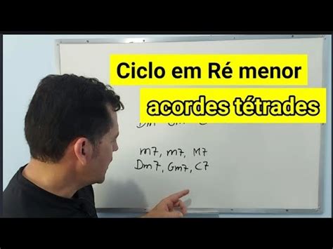 Ré menor acordes tétrades Ciclo de quartas YouTube