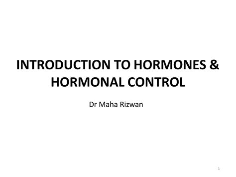 Solution Introduction To Hormones Studypool