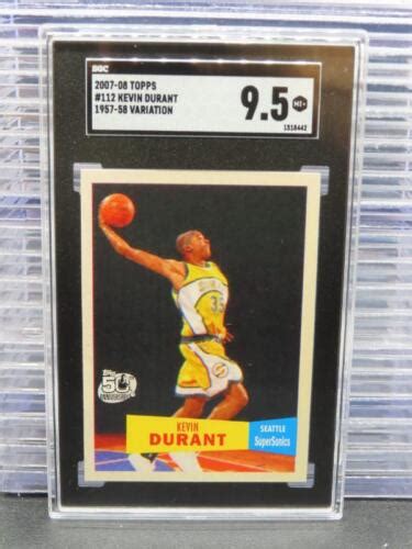 Topps Kevin Durant Variation Rookie Rc Sgc