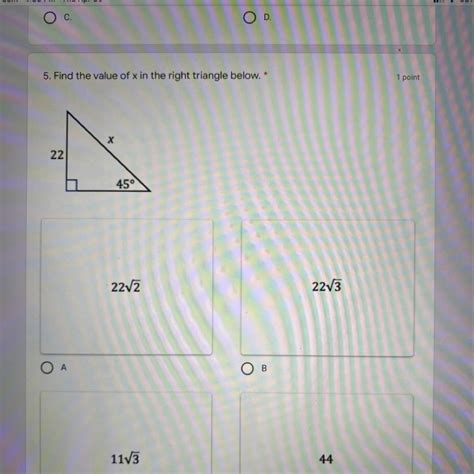 Find The Value Of X In The Right Triangle Below Brainly