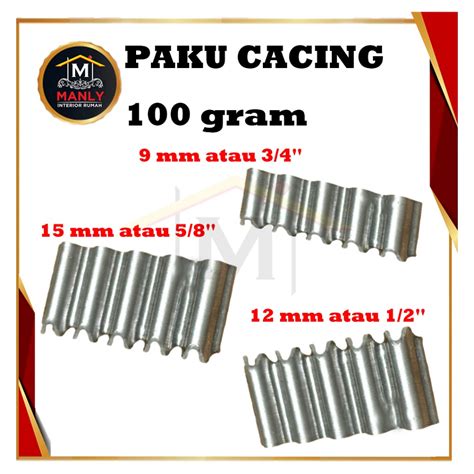 Jual Paku Cacing Paku Penyambung Triplek Kayu Nail Isi Gram