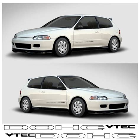 Jdm Civic Eg Sir S Dohc Vtec Door Decal Rare Atelier Yuwa Ciao Jp