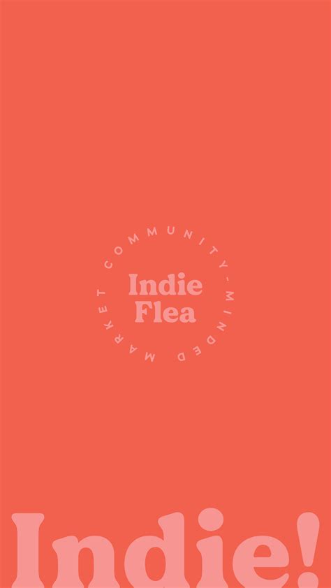 Indie Flea Brand Secondary Logo Bridge Bloom Fleas Indie Logo