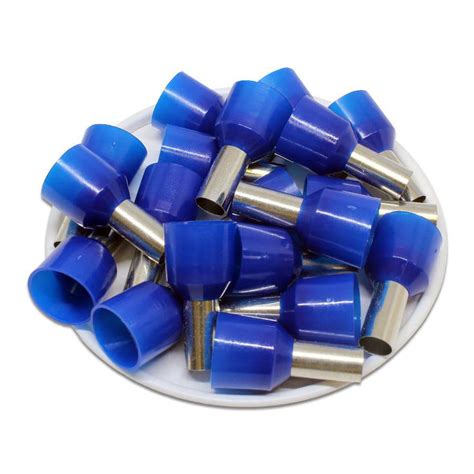 6 Awg 12mm Pin Short Circuit Ferrules Blue Ferrules Direct