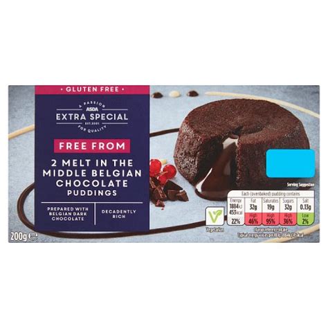 Asda Extra Special Free From Melt In The Middle Belgian Chocolate