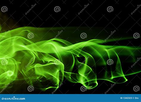 Abstract Background Shape - Green Smoke Stock Photos - Image: 1342323