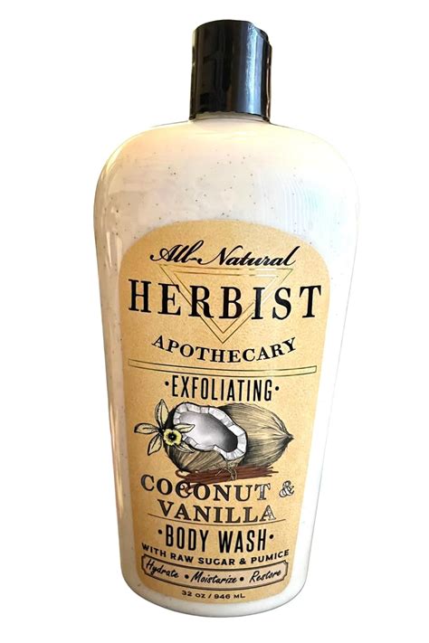 Amazon HERBIST All Natural Apothecary Exfoliating Body Wash