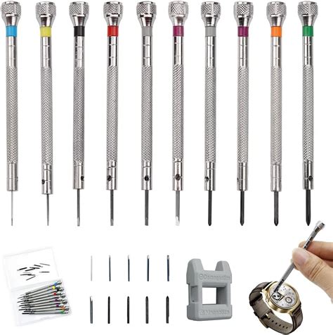 HWTONG 10 Pièces kit tournevis de précision 0 6 2 0 mm Tournevis