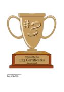 Printable trophies: trophy certificate templates with personalized name ...