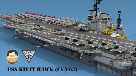 Massive 5 Foot Lego Model Of Uss Kitty Hawk The Brothers Brick Lego