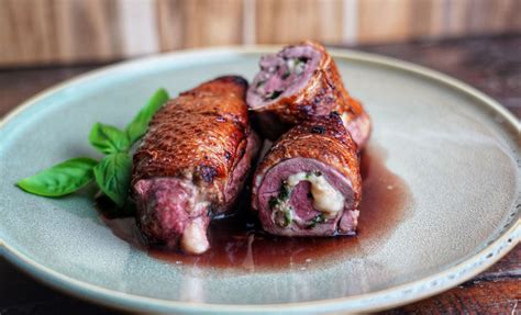 Muscovy Duck Roulade With Smoked Mozzarella And Roasted Garlic Dartagnan