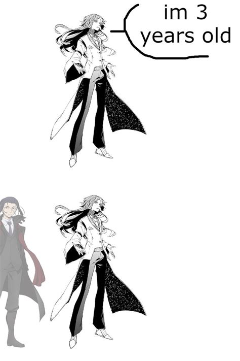 Two Anime Characters With Long Hair One Wearing A Cape And The Other In Black