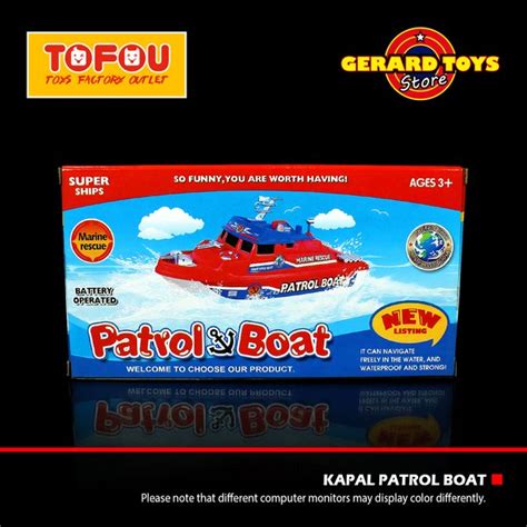 Jual Mainan Anak Perahu Kapal Patrol Boat Dus A Marine Rescue Murah