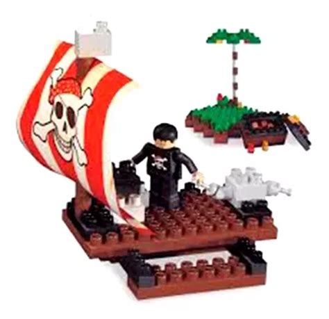 Bloques Blocky Balsa Pirata 100 Pcs Para Armar Y Construir En Venta En