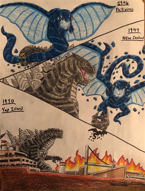 Monsterverse Godzilla Chases Shinomura By Bozzerkazooers On Deviantart