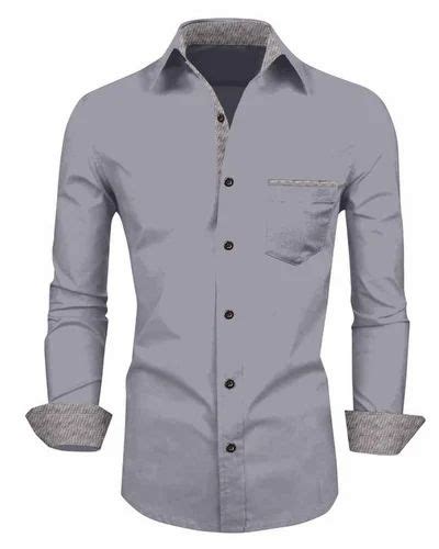 Stylish Cotton Fully Stitched Full Sleeve Formal Shirt For Men At Rs