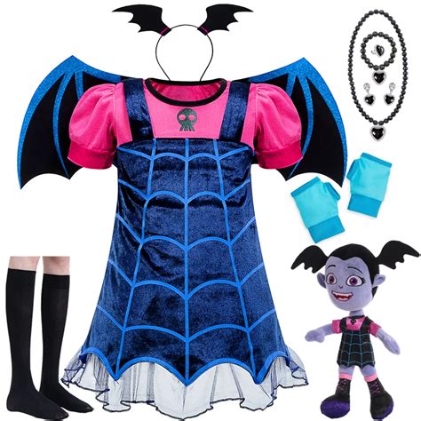 Girls Halloween Vampirina Cosplay Costume Kids Vampire Disguise Dress