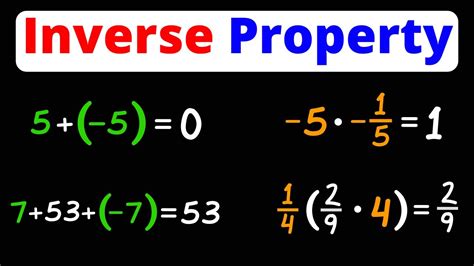 Example Of Inverse Property Of Multiplication