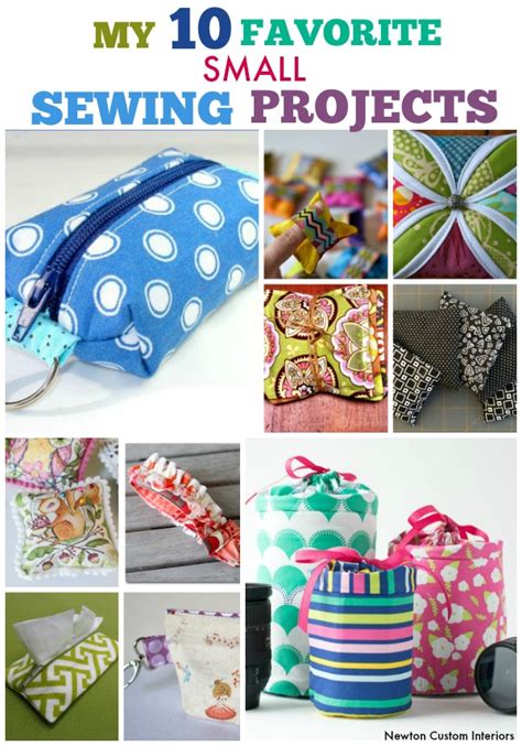 My 10 Favorite Small Sewing Projects - Newton Custom Interiors