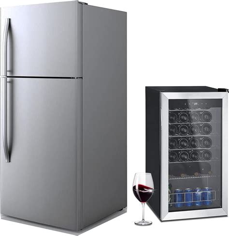 Smeta 18 Cu Ft Garage Refrigerators 28 Bottles Wine Fridge