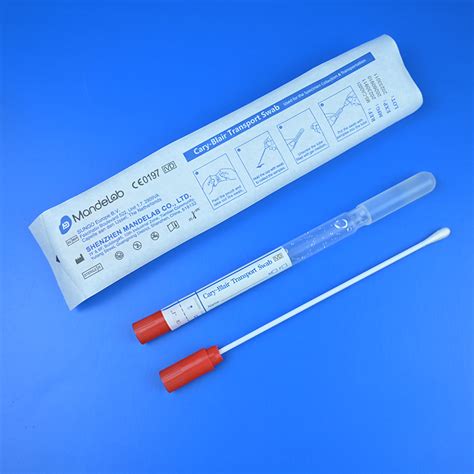 MS CAG001 Cary Blair Transport Swab Sterile Swabs Transport Mediums