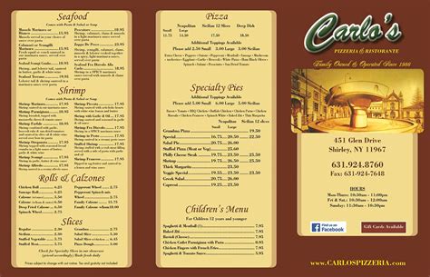 Our Menu | Carlo's Pizza