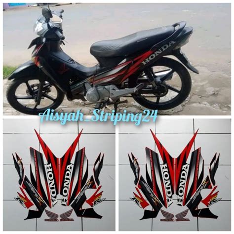 Jual Stiker Sticker Striping Lis Les Polet Body Motor Honda Supra X