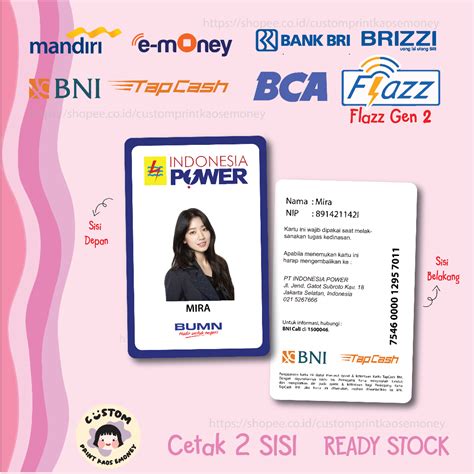 Jual Kartu E Money E Toll Id Card Pln Indonesia Power Bumn Mandiri