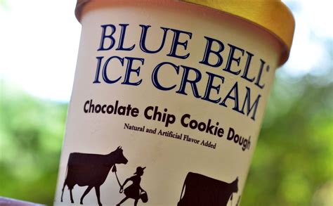 Food And Ice Cream Recipes REVIEW Blue Bell Chocolate Chip Cookie Dough