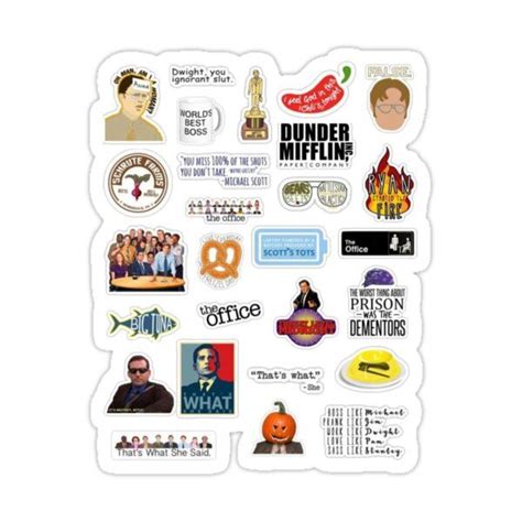 "the office sticker pack" Sticker for Sale by Loram | The office ...