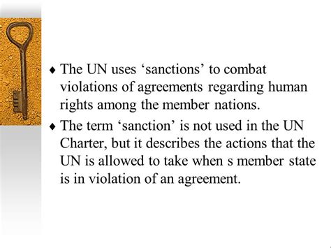 Enforcement Of Human Rights And Sanctions The Enforcement Of Human