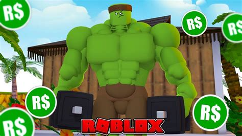 Spending All My Robux On Muscles Roblox Weight Simulator Youtube