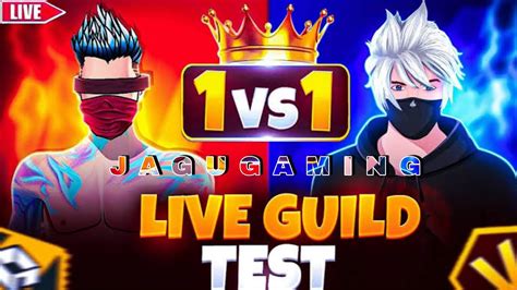 Guild Test Live 🎯 1 Vs 1 🎯 Ff Guild Fest Live Free Fire Live Top 1