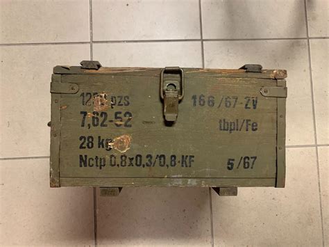 bedna ke kulomet vz.52 LK52 a pušce vz.52 vz52 muniční 7,62x45 | Aukro