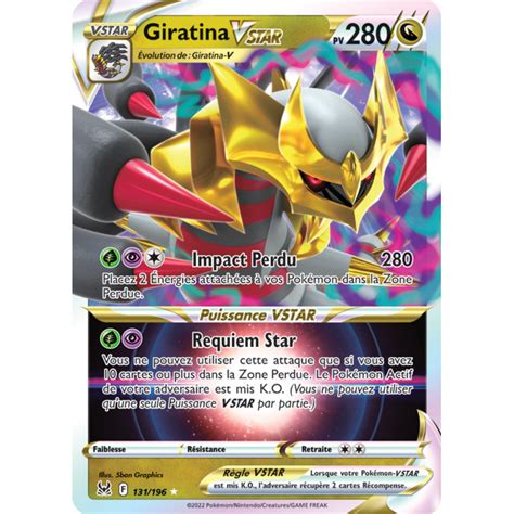 Giratina VSTAR 131 196 Origine Perdue EB11 Carte Pokémon à l