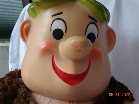 Barney Rubble Doll Flintstones 17 Inch Stuffed Cloth Vinyl Head 1962 Hanna Barbera Screen