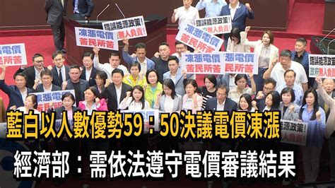 藍白聯手通過電價凍漲 經濟部仍依法遵守電價審議調漲決議－民視新聞 Youtube