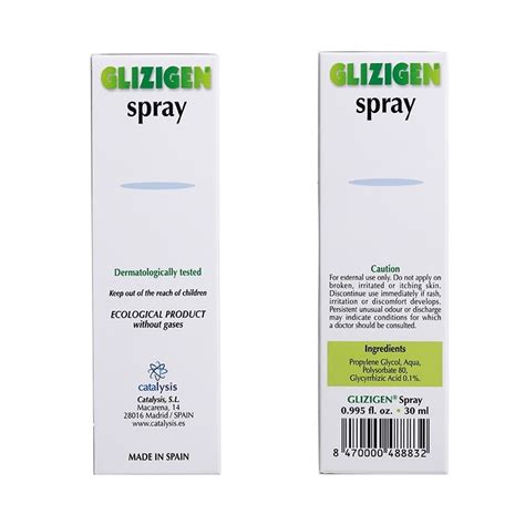 Glizigen Spray Intimo 60ml Tratamiento Del Herpes Genital