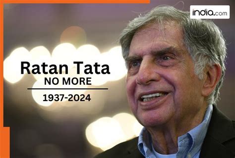 Ratan Tata, chairman emeritus of Tata Group, dies at 86 in Mumbai ...