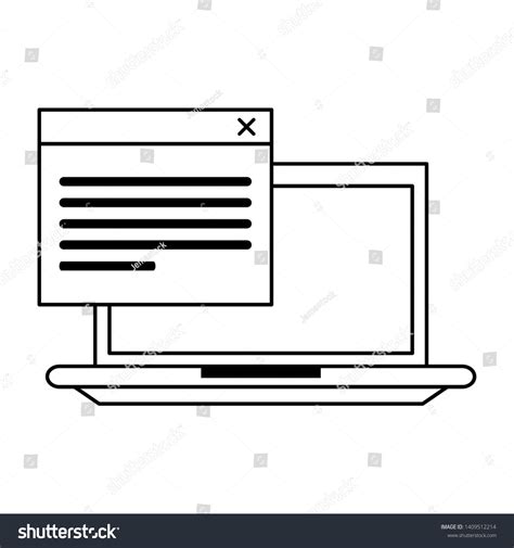 Computer Icon Cartoon Isolated Vector Illustration Stock Vector ...