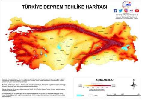 KUZEY ANADOLU FAY KAF DEPREM RİSK HARİTASI 2023 Kuzey Anadolu Fay