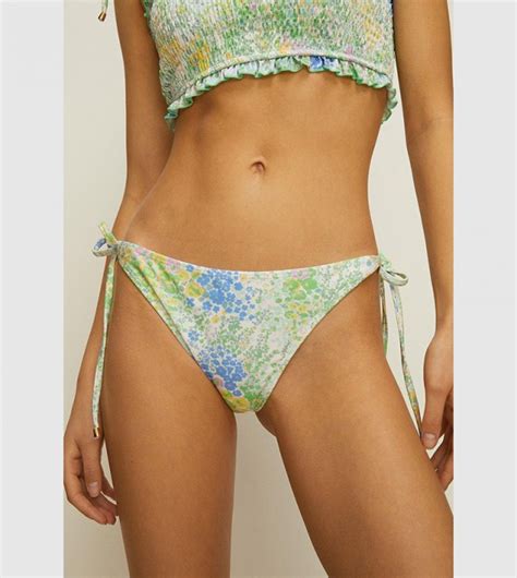 Buy Oasis Ditsy Floral Tie Side Bikini Bottom In Floral Thstreet Oman