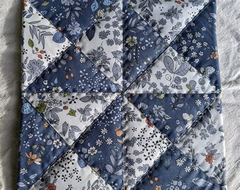 Blue Patchwork Hot Pads Set Of 2 Etsy